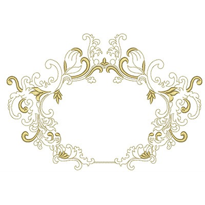 Matriz de matriz Matriz De Bordado Moldura Provençal 84